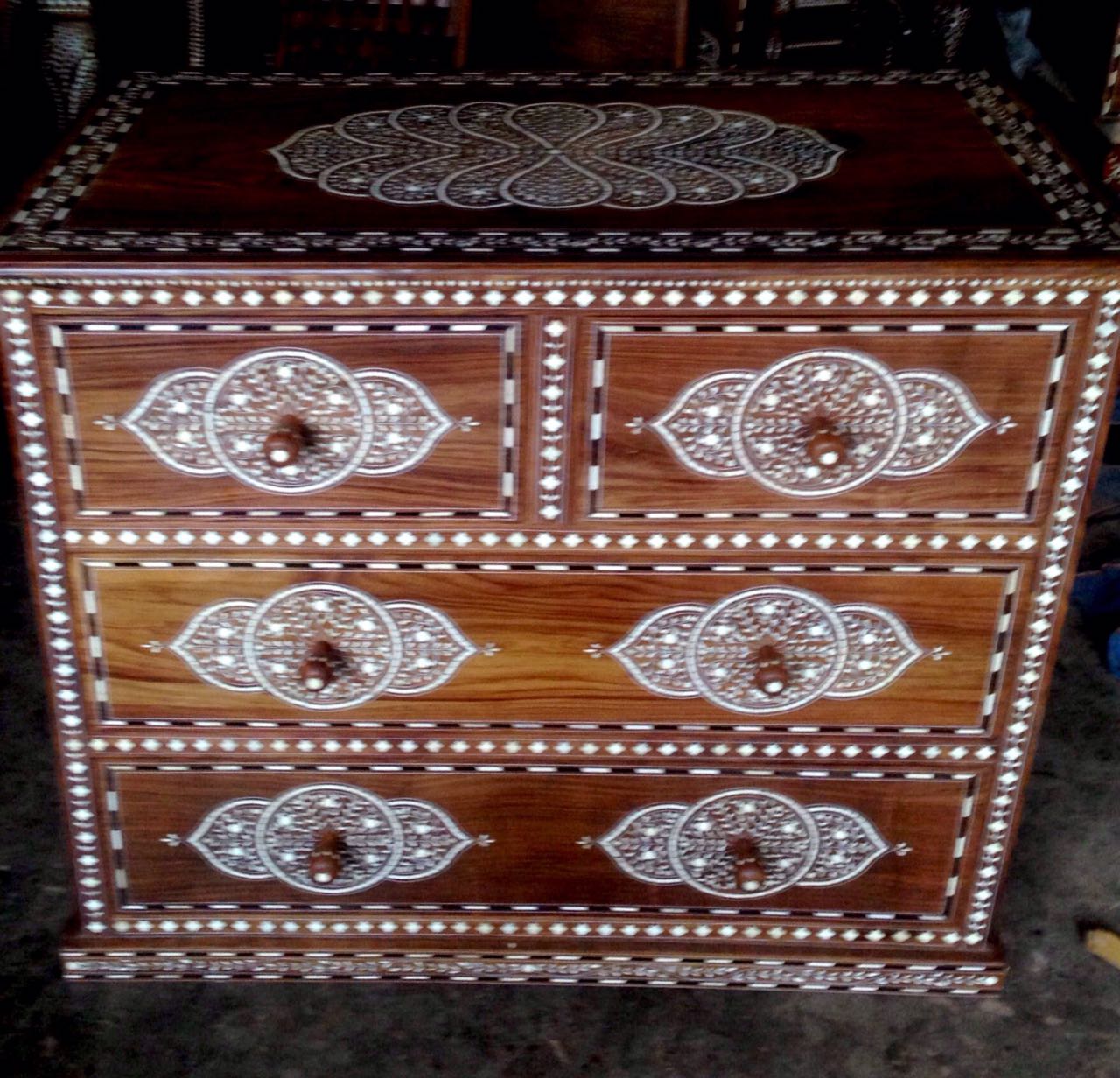 wooden Bone fine inlay Almira-vintage